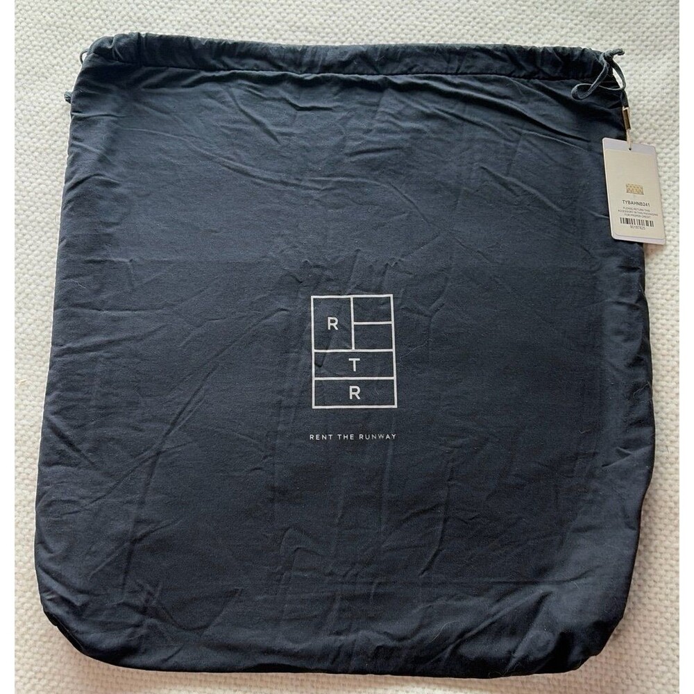 Rent the Runway RTR Black Reusable Garment Travel Bag NWT